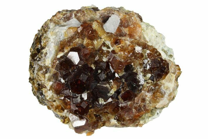 Grossular Garnets with Druzy Quartz - Vesper Peak, Washington #175441